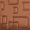 imageEkena Millwork WP12X12OSWH 11 78quotW x 11 78quotH Oslo EnduraWall Decorative 3D Wall Panel Covers 098 Sq FtCopper