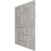 imageEkena Millwork WP12X12OSWH 11 78quotW x 11 78quotH Oslo EnduraWall Decorative 3D Wall Panel Covers 098 Sq FtDark Copper