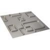 imageEkena Millwork WP12X12OSWH 11 78quotW x 11 78quotH Oslo EnduraWall Decorative 3D Wall Panel Covers 098 Sq FtDark Steel