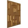 imageEkena Millwork WP12X12OSWH 11 78quotW x 11 78quotH Oslo EnduraWall Decorative 3D Wall Panel Covers 098 Sq FtGold