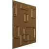 imageEkena Millwork WP12X12OSWH 11 78quotW x 11 78quotH Oslo EnduraWall Decorative 3D Wall Panel Covers 098 Sq FtGold Rush
