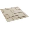 imageEkena Millwork WP12X12OSWH 11 78quotW x 11 78quotH Oslo EnduraWall Decorative 3D Wall Panel Covers 098 Sq FtMetalic Pearl Mist