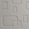 imageEkena Millwork WP12X12OSWH 11 78quotW x 11 78quotH Oslo EnduraWall Decorative 3D Wall Panel Covers 098 Sq FtMetallic Rust Mist