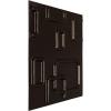 imageEkena Millwork WP12X12OSWH 11 78quotW x 11 78quotH Oslo EnduraWall Decorative 3D Wall Panel Covers 098 Sq FtMetallic Rust Mist