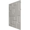 imageEkena Millwork WP12X12OSWH 11 78quotW x 11 78quotH Oslo EnduraWall Decorative 3D Wall Panel Covers 098 Sq FtMetallic Rust Mist