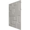 imageEkena Millwork WP12X12OSWH 11 78quotW x 11 78quotH Oslo EnduraWall Decorative 3D Wall Panel Covers 098 Sq FtMystic Brown