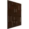 imageEkena Millwork WP12X12OSWH 11 78quotW x 11 78quotH Oslo EnduraWall Decorative 3D Wall Panel Covers 098 Sq FtMystic Brown
