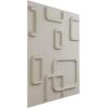 imageEkena Millwork WP12X12OSWH 11 78quotW x 11 78quotH Oslo EnduraWall Decorative 3D Wall Panel Covers 098 Sq FtSatin Blossom White