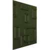 imageEkena Millwork WP12X12OSWH 11 78quotW x 11 78quotH Oslo EnduraWall Decorative 3D Wall Panel Covers 098 Sq FtSatin Canyon Green