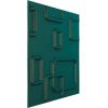 imageEkena Millwork WP12X12OSWH 11 78quotW x 11 78quotH Oslo EnduraWall Decorative 3D Wall Panel Covers 098 Sq FtSatin Lagoon