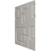 imageEkena Millwork WP12X12OSWH 11 78quotW x 11 78quotH Oslo EnduraWall Decorative 3D Wall Panel Covers 098 Sq FtSatin Lagoon