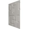 imageEkena Millwork WP12X12OSWH 11 78quotW x 11 78quotH Oslo EnduraWall Decorative 3D Wall Panel Covers 098 Sq FtSea Mist