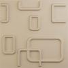 imageEkena Millwork WP12X12OSWH 11 78quotW x 11 78quotH Oslo EnduraWall Decorative 3D Wall Panel Covers 098 Sq FtSmokey Beige