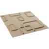 imageEkena Millwork WP12X12OSWH 11 78quotW x 11 78quotH Oslo EnduraWall Decorative 3D Wall Panel Covers 098 Sq FtSmokey Beige