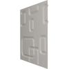 imageEkena Millwork WP12X12OSWH 11 78quotW x 11 78quotH Oslo EnduraWall Decorative 3D Wall Panel Covers 098 Sq FtSmokey Beige