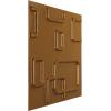 imageEkena Millwork WP12X12OSWH 11 78quotW x 11 78quotH Oslo EnduraWall Decorative 3D Wall Panel Covers 098 Sq FtVintage Gold