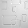 imageEkena Millwork WP12X12OSWH 11 78quotW x 11 78quotH Oslo EnduraWall Decorative 3D Wall Panel Covers 098 Sq FtWhite