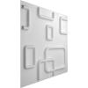 imageEkena Millwork WP12X12OSWH 11 78quotW x 11 78quotH Oslo EnduraWall Decorative 3D Wall Panel Covers 098 Sq FtWhite