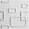 imageEkena Millwork WP12X12OSWH 11 78quotW x 11 78quotH Oslo EnduraWall Decorative 3D Wall Panel Covers 098 Sq FtWhite