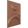imageEkena Millwork WP12X12SEWH 11 78quotW x 11 78quotH Seville EnduraWall Decorative 3D Wall Panel Covers 098 Sq FtAged Copper