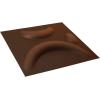 imageEkena Millwork WP12X12SEWH 11 78quotW x 11 78quotH Seville EnduraWall Decorative 3D Wall Panel Covers 098 Sq FtAged Metallic Rust
