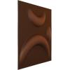 imageEkena Millwork WP12X12SEWH 11 78quotW x 11 78quotH Seville EnduraWall Decorative 3D Wall Panel Covers 098 Sq FtAged Metallic Rust