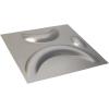imageEkena Millwork WP12X12SEWH 11 78quotW x 11 78quotH Seville EnduraWall Decorative 3D Wall Panel Covers 098 Sq FtDark Steel
