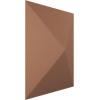 imageEkena Millwork WP12X12SKWH 11 78quotW x 11 78quotH Sellek EnduraWall Decorative 3D Wall Panel Covers 098 Sq FtAged Copper
