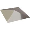 imageEkena Millwork WP12X12SKWH 11 78quotW x 11 78quotH Sellek EnduraWall Decorative 3D Wall Panel Covers 098 Sq FtBright Chrome