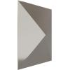 imageEkena Millwork WP12X12SKWH 11 78quotW x 11 78quotH Sellek EnduraWall Decorative 3D Wall Panel Covers 098 Sq FtBright Chrome