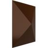 imageEkena Millwork WP12X12SKWH 11 78quotW x 11 78quotH Sellek EnduraWall Decorative 3D Wall Panel Covers 098 Sq FtDark Copper