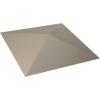 imageEkena Millwork WP12X12SKWH 11 78quotW x 11 78quotH Sellek EnduraWall Decorative 3D Wall Panel Covers 098 Sq FtMetallic Silver