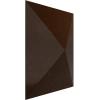 imageEkena Millwork WP12X12SKWH 11 78quotW x 11 78quotH Sellek EnduraWall Decorative 3D Wall Panel Covers 098 Sq FtMystic Brown