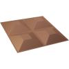 imageEkena Millwork WP12X12SWWH 11 78quotW x 11 78quotH Swindon EnduraWall Decorative 3D Wall Panel Covers 098 Sq FtAged Copper
