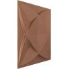 imageEkena Millwork WP12X12SWWH 11 78quotW x 11 78quotH Swindon EnduraWall Decorative 3D Wall Panel Covers 098 Sq FtAged Copper