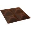 imageEkena Millwork WP12X12SWWH 11 78quotW x 11 78quotH Swindon EnduraWall Decorative 3D Wall Panel Covers 098 Sq FtAged Metallic Rust