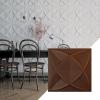 imageEkena Millwork WP12X12SWWH 11 78quotW x 11 78quotH Swindon EnduraWall Decorative 3D Wall Panel Covers 098 Sq FtAged Metallic Rust