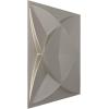imageEkena Millwork WP12X12SWWH 11 78quotW x 11 78quotH Swindon EnduraWall Decorative 3D Wall Panel Covers 098 Sq FtAluminum