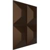 imageEkena Millwork WP12X12SWWH 11 78quotW x 11 78quotH Swindon EnduraWall Decorative 3D Wall Panel Covers 098 Sq FtAntique Brass
