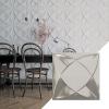 imageEkena Millwork WP12X12SWWH 11 78quotW x 11 78quotH Swindon EnduraWall Decorative 3D Wall Panel Covers 098 Sq FtBright Chrome