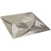 imageEkena Millwork WP12X12SWWH 11 78quotW x 11 78quotH Swindon EnduraWall Decorative 3D Wall Panel Covers 098 Sq FtBright Chrome