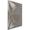 imageEkena Millwork WP12X12SWWH 11 78quotW x 11 78quotH Swindon EnduraWall Decorative 3D Wall Panel Covers 098 Sq FtBright Chrome
