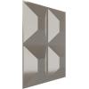 imageEkena Millwork WP12X12SWWH 11 78quotW x 11 78quotH Swindon EnduraWall Decorative 3D Wall Panel Covers 098 Sq FtBright Chrome