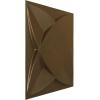 imageEkena Millwork WP12X12SWWH 11 78quotW x 11 78quotH Swindon EnduraWall Decorative 3D Wall Panel Covers 098 Sq FtChampagne Bronze
