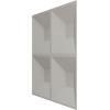 imageEkena Millwork WP12X12SWWH 11 78quotW x 11 78quotH Swindon EnduraWall Decorative 3D Wall Panel Covers 098 Sq FtCharcoal