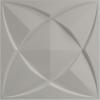 imageEkena Millwork WP12X12SWWH 11 78quotW x 11 78quotH Swindon EnduraWall Decorative 3D Wall Panel Covers 098 Sq FtCharcoal