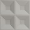 imageEkena Millwork WP12X12SWWH 11 78quotW x 11 78quotH Swindon EnduraWall Decorative 3D Wall Panel Covers 098 Sq FtCharcoal