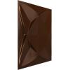 imageEkena Millwork WP12X12SWWH 11 78quotW x 11 78quotH Swindon EnduraWall Decorative 3D Wall Panel Covers 098 Sq FtDark Copper