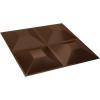 imageEkena Millwork WP12X12SWWH 11 78quotW x 11 78quotH Swindon EnduraWall Decorative 3D Wall Panel Covers 098 Sq FtDark Copper