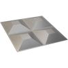 imageEkena Millwork WP12X12SWWH 11 78quotW x 11 78quotH Swindon EnduraWall Decorative 3D Wall Panel Covers 098 Sq FtDark Steel